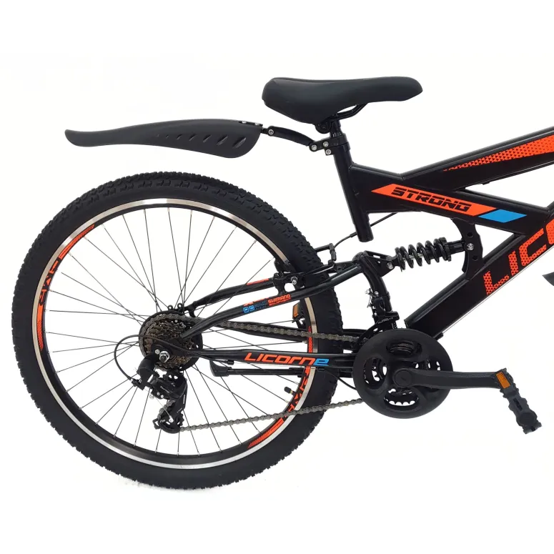 Rower Górski Młodzieżowy 26 MTB Amortyzacja Stopka Cyngle Błotniki Odblaski