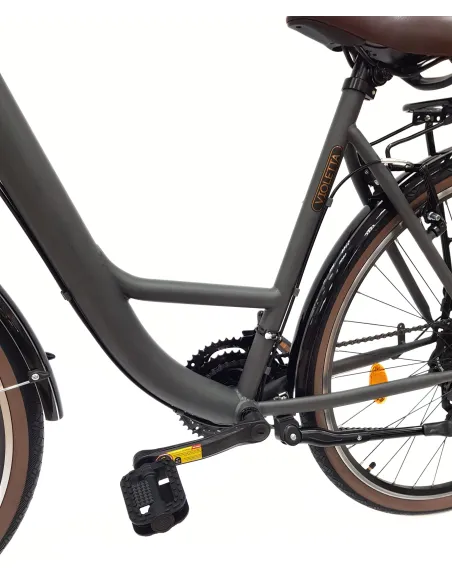 Rower Miejski Damski 28 Revoshift Dzwonek Światła Stopka Bagażnik Odblaski