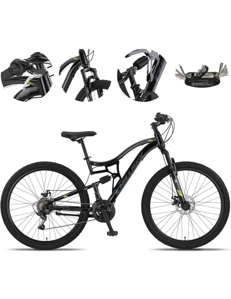 Rower Górski 29 Stal Męski Damski MTB Full Amortyzacja Revo Stopka Tarcze