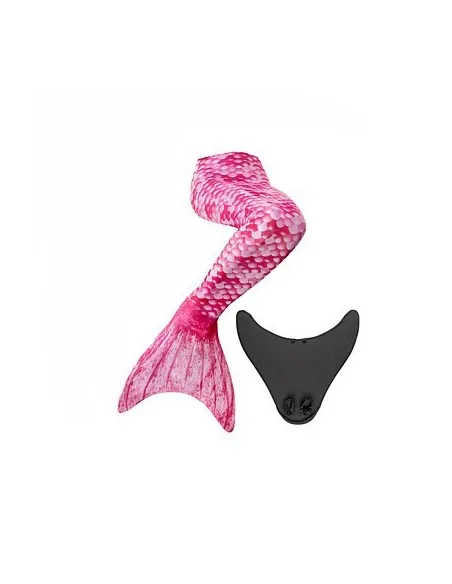 Strój Syrenki Idena Dziewczęcy Ogon Z Monopłetwą Różowy Kostium r. XS-S