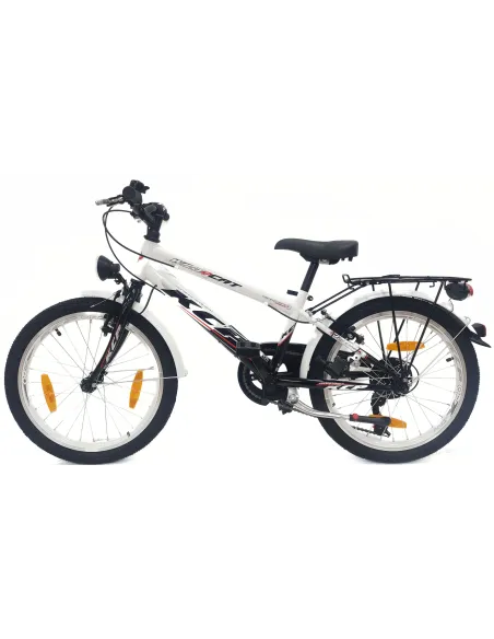 Rower Miejski 20 Stal Dziecięcy Błotniki Bagażnik Oświetlenie Dynamo Stopka