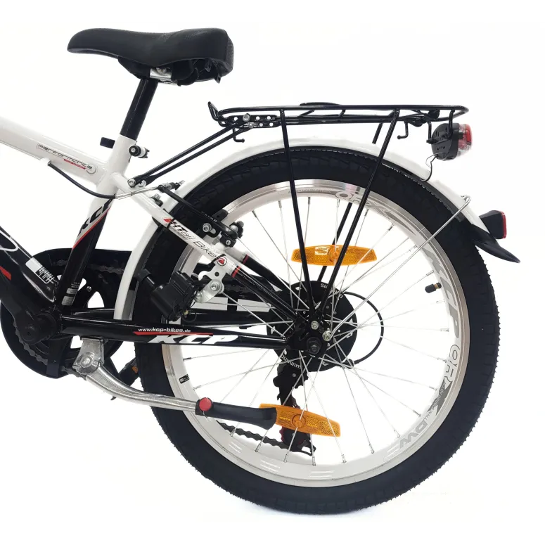 Rower Miejski 20 Stal Dziecięcy Błotniki Bagażnik Oświetlenie Dynamo Stopka