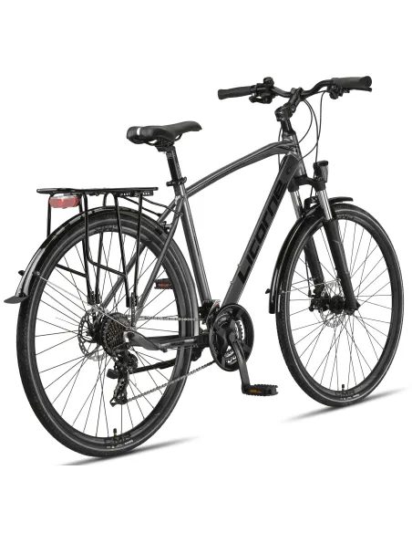 Rower Męski Trekkingowy 28 Alu Tarcze Amortyzacja Bagażnik Światła Cyngle