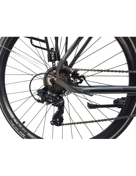 Rower Męski Trekkingowy 28 Alu Tarcze Amortyzacja Bagażnik Światła Cyngle