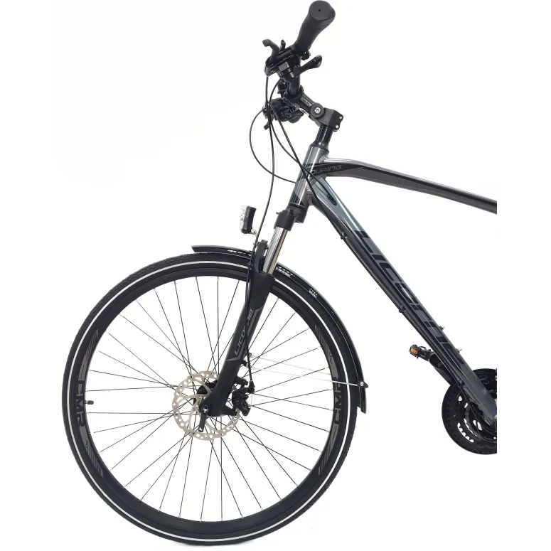 Rower Męski Trekkingowy 28 Alu Tarcze Amortyzacja Bagażnik Światła Cyngle