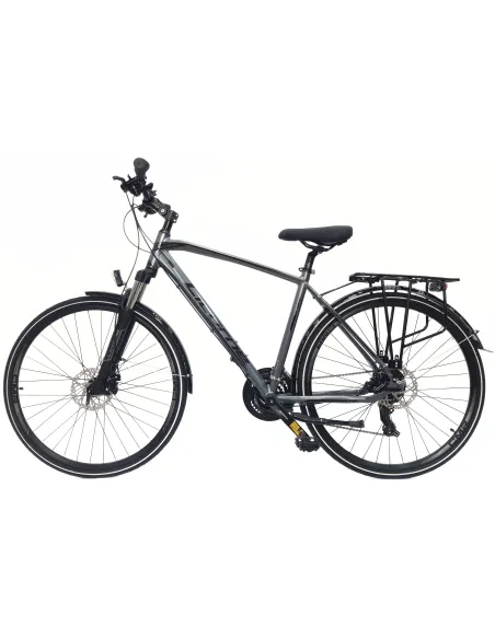 Rower Męski Trekkingowy 28 Alu Tarcze Amortyzacja Bagażnik Światła Cyngle