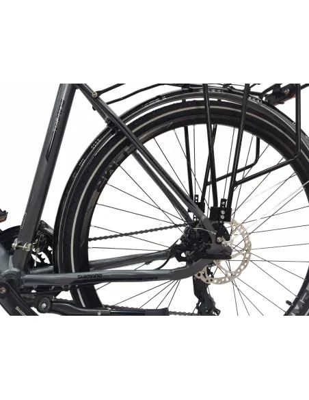 Rower Męski Trekkingowy 28 Alu Tarcze Amortyzacja Bagażnik Światła Cyngle