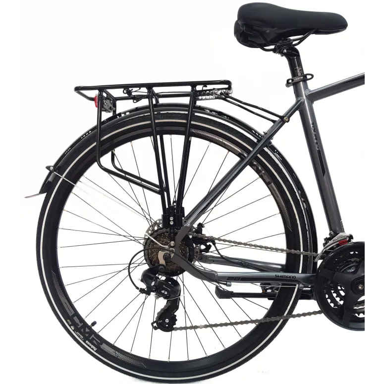 Rower Męski Trekkingowy 28 Alu Tarcze Amortyzacja Bagażnik Światła Cyngle