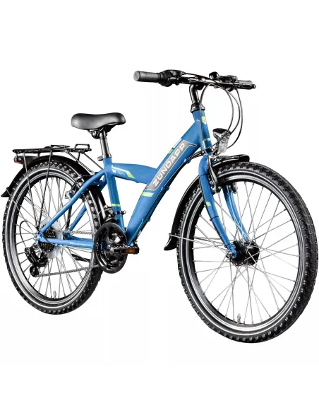 Rower Dziecięcy Górski 24 Młodzieżowy Bagażnik Dynamo Światła Dzwonek Stopka