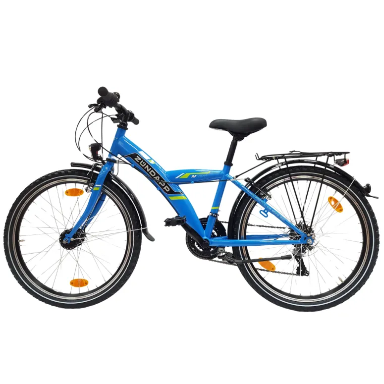 Rower Dziecięcy Górski 24 Młodzieżowy Bagażnik Dynamo Światła Dzwonek Stopka - 5