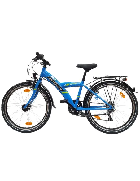 Rower Dziecięcy Górski 24 Młodzieżowy Bagażnik Dynamo Światła Dzwonek Stopka - 5