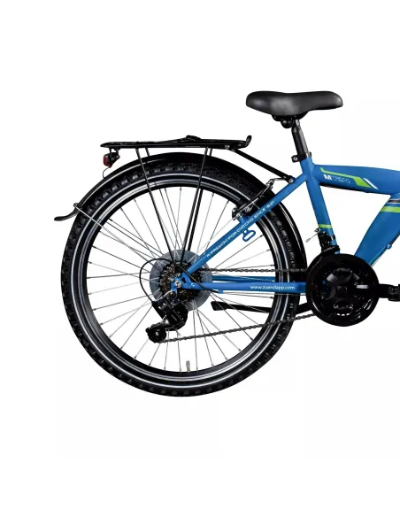 Rower Dziecięcy Górski 24 Młodzieżowy Bagażnik Dynamo Światła Dzwonek Stopka - 6