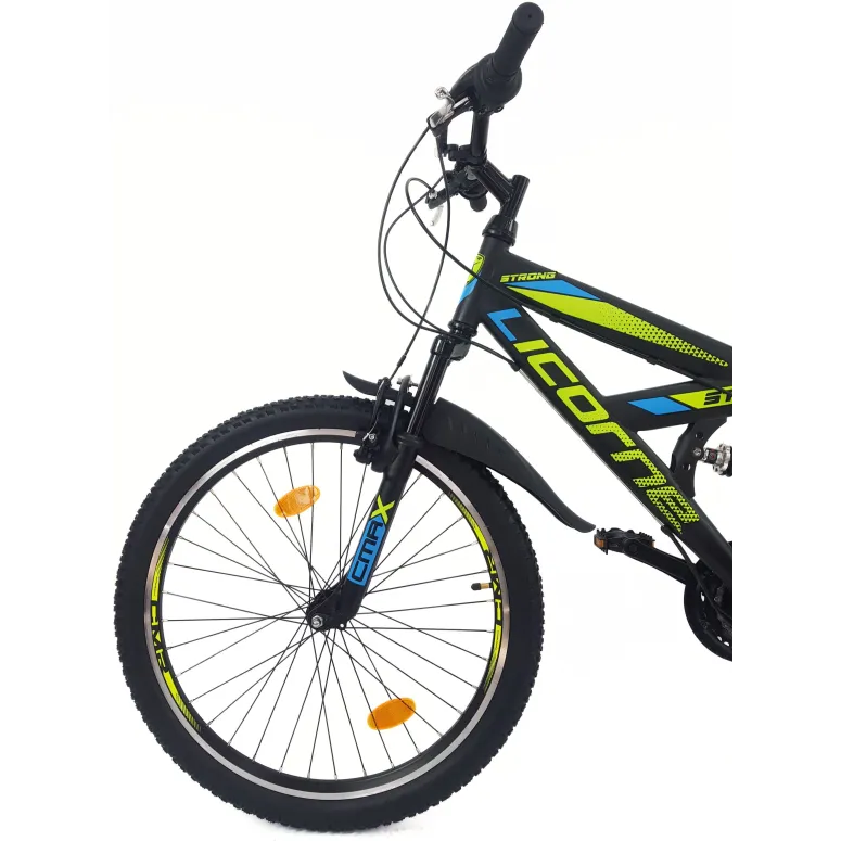 Rower Górski Dziecięcy 24 MTB Błotniki Dzwonek Odblaski Pełna Amortyzacja