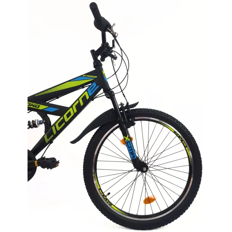 Rower Górski Dziecięcy 24 MTB Błotniki Dzwonek Odblaski Pełna Amortyzacja