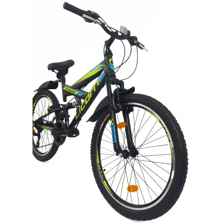 Rower Górski Dziecięcy 24 MTB Błotniki Dzwonek Odblaski Pełna Amortyzacja