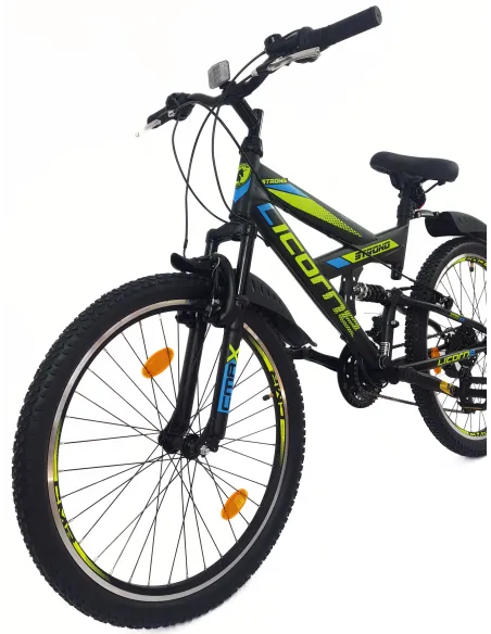 Rower Górski Dziecięcy 24 MTB Błotniki Dzwonek Odblaski Pełna Amortyzacja