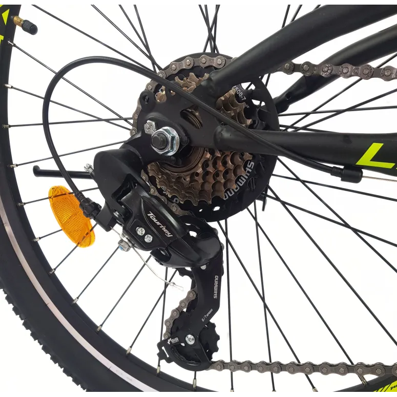 Rower Górski Dziecięcy 24 MTB Błotniki Dzwonek Odblaski Pełna Amortyzacja