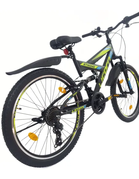 Rower Górski Dziecięcy 24 MTB Błotniki Dzwonek Odblaski Pełna Amortyzacja