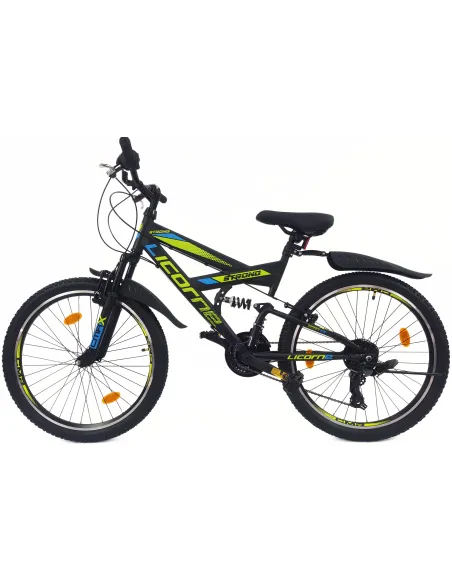 Rower Górski Dziecięcy 24 MTB Błotniki Dzwonek Odblaski Pełna Amortyzacja