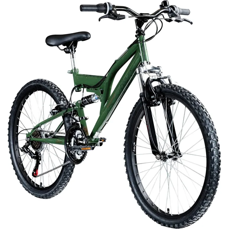 Rower Górski Dziecięcy 24 Stalowy MTB Amortyzacja Micro Odblaski Dzwonek