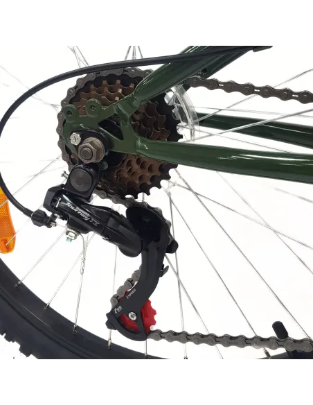 Rower Górski Dziecięcy 24 Stalowy MTB Amortyzacja Micro Odblaski Dzwonek