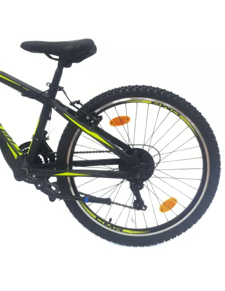 Rower Górski Dziecięcy 24 Aluminium MTB Hardtail Revoshift Dzwonek Odblaski