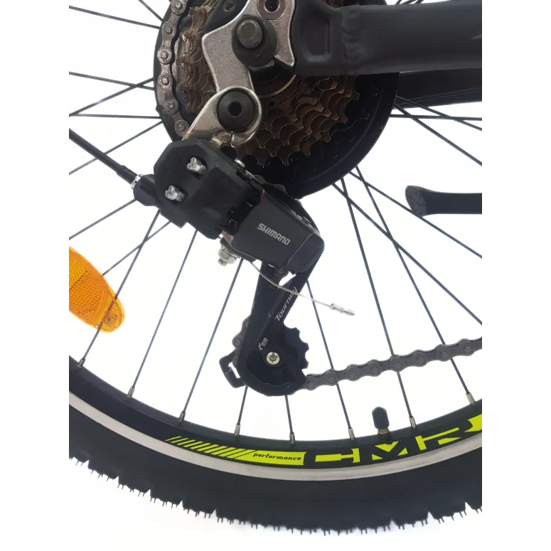 Rower Górski Dziecięcy 24 Aluminium MTB Hardtail Revoshift Dzwonek Odblaski