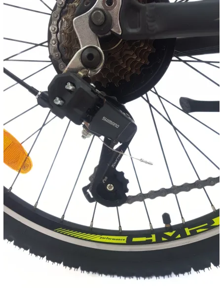 Rower Górski Dziecięcy 24 Aluminium MTB Hardtail Revoshift Dzwonek Odblaski