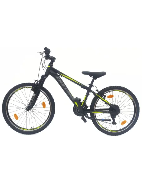 Rower Górski Dziecięcy 24 Aluminium MTB Hardtail Revoshift Dzwonek Odblaski