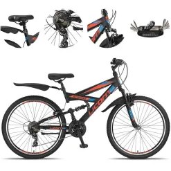 Rower Górski Młodzieżowy 26 MTB Amortyzacja Stopka Cyngle Błotniki Odblaski