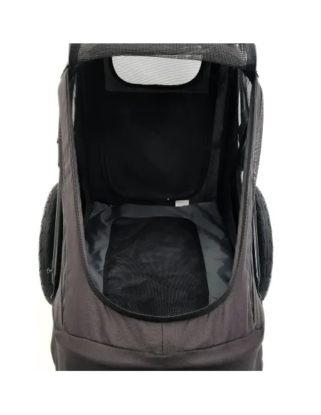 Przyczepka Rowerowa Zwierzęca Dla Psa PETIQUE Breeze Czarna Składana 30kg