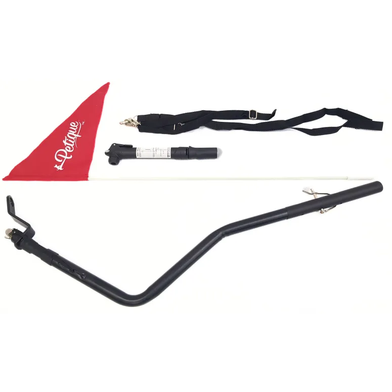 Przyczepka Rowerowa Zwierzęca Dla Psa PETIQUE Breeze Czarna Składana 30kg