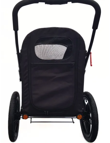 Przyczepka Rowerowa Zwierzęca Dla Psa PETIQUE Breeze Czarna Składana 30kg