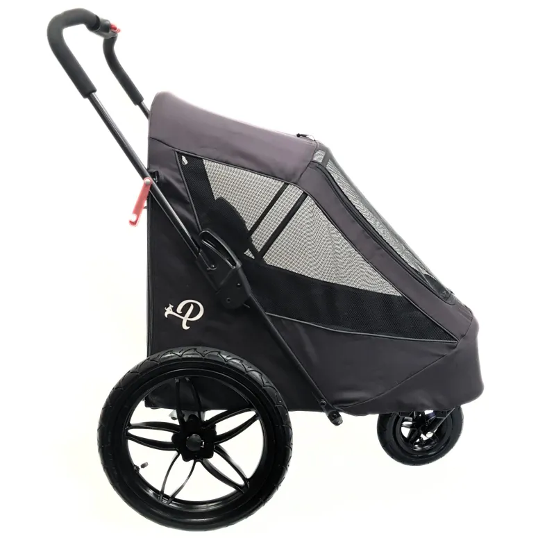 Przyczepka Rowerowa Zwierzęca Dla Psa PETIQUE Breeze Czarna Składana 30kg