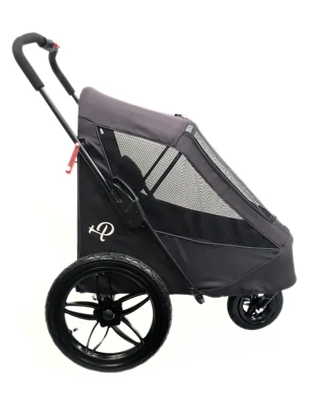 Przyczepka Rowerowa Zwierzęca Dla Psa PETIQUE Breeze Czarna Składana 30kg