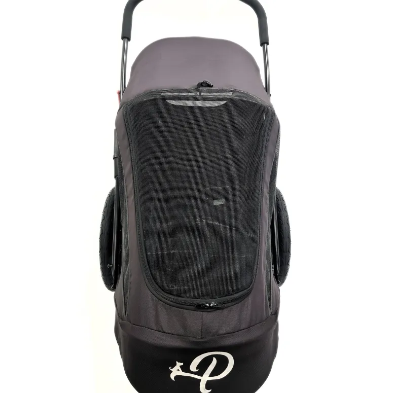 Przyczepka Rowerowa Zwierzęca Dla Psa PETIQUE Breeze Czarna Składana 30kg