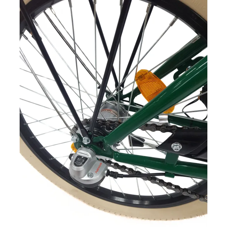 Rower Miejski Składany 20 Nexus 3 Kontra Dzwonek Światła Stopka Bagażnik