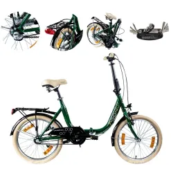 Rower Miejski Składany 20 Nexus 3 Kontra Dzwonek Światła Stopka Bagażnik