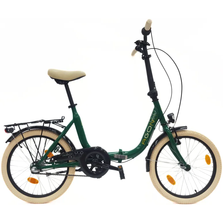 Rower Miejski Składany 20 Nexus 3 Kontra Dzwonek Światła Stopka Bagażnik