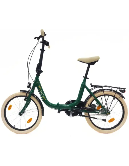 Rower Miejski Składany 20 Nexus 3 Kontra Dzwonek Światła Stopka Bagażnik