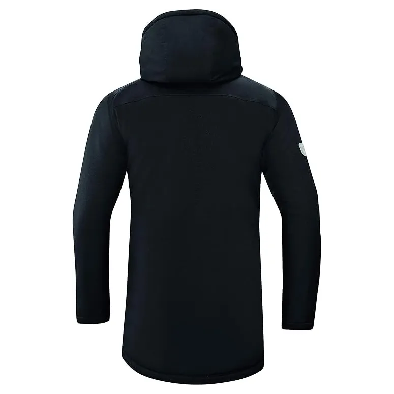 Kurtka Zimowa Męska Parka JAKO 7206 Wodoodporna Regulowana Lekka Czarna r.L