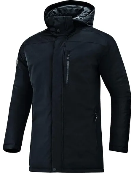 Kurtka Zimowa Męska Parka JAKO 7206 Wodoodporna Regulowana Lekka Czarna r.L