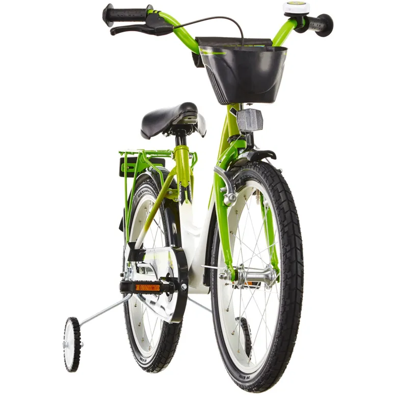 Dziecięcy Rower Miejski 18 Kółka Boczne Koszyk 5+