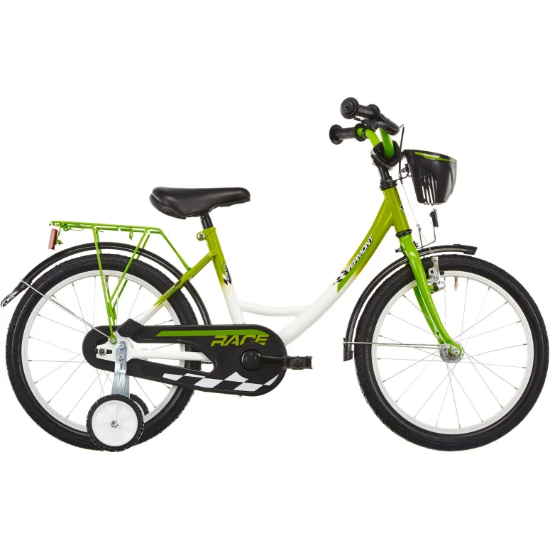 Dziecięcy Rower Miejski 18 Kółka Boczne Koszyk 5+