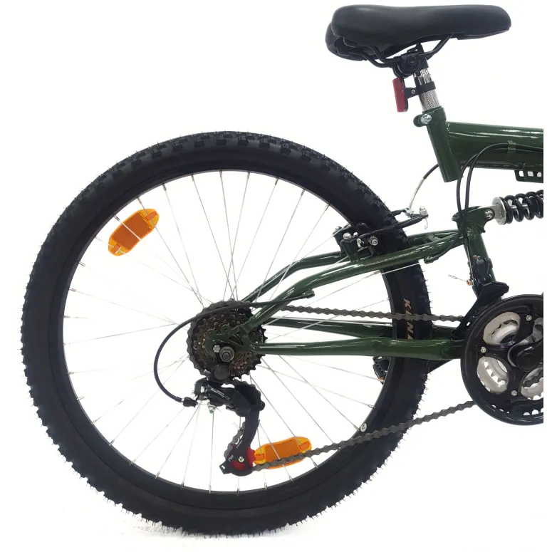 Rower Górski Dziecięcy 24 MTB Dzwonek 18 Biegów Uniwersalny Góral V-brake