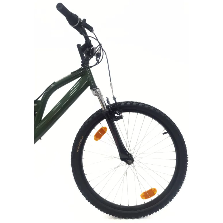 Rower Górski Dziecięcy 24 MTB Dzwonek 18 Biegów Uniwersalny Góral V-brake