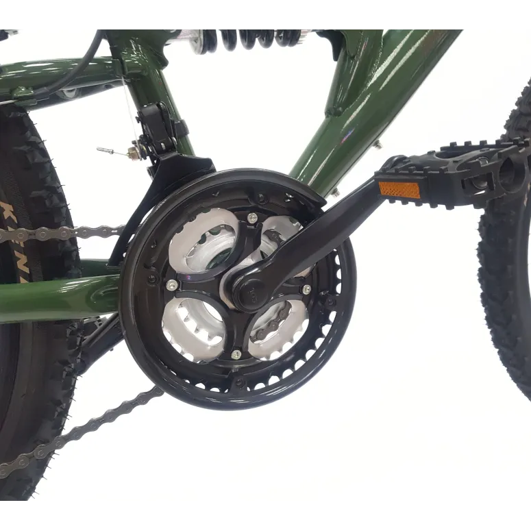 Rower Górski Dziecięcy 24 MTB Dzwonek 18 Biegów Uniwersalny Góral V-brake