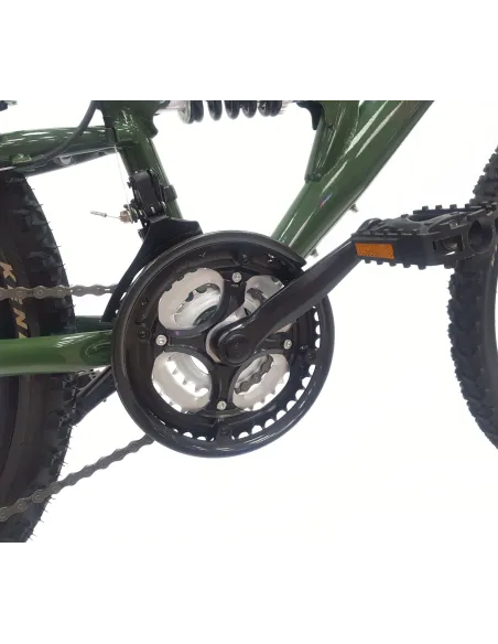 Rower Górski Dziecięcy 24 MTB Dzwonek 18 Biegów Uniwersalny Góral V-brake