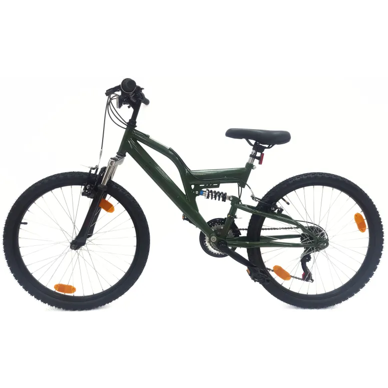 Rower Górski Dziecięcy 24 MTB Dzwonek 18 Biegów Uniwersalny Góral V-brake