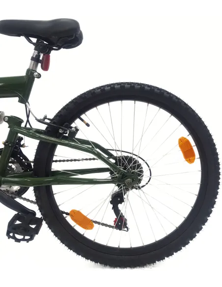 Rower Górski Dziecięcy 24 MTB Dzwonek 18 Biegów Uniwersalny Góral V-brake